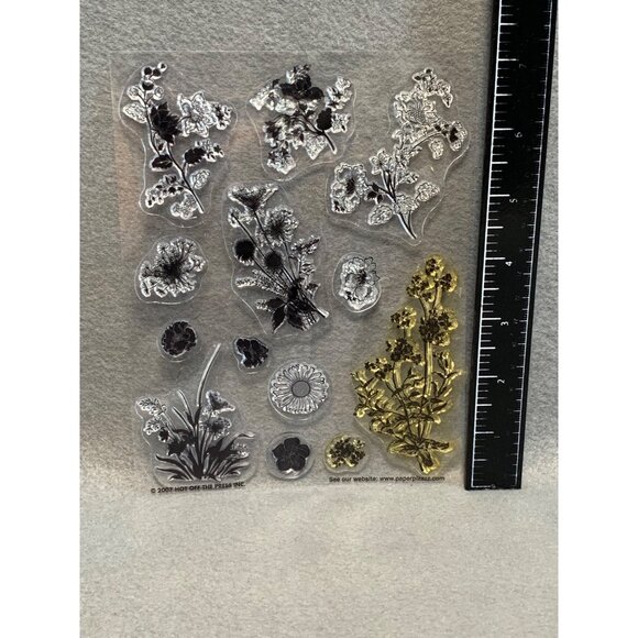 Hot Off The Press Flower Clear Stamps For Scrapbooking & Crafts 2007 - Picture 3 of 4